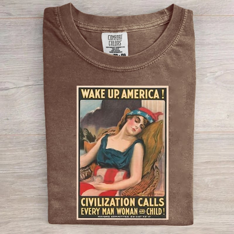 Wake Up Every Man Women Child Frog Aunt Tifa Art Print T-Shirt