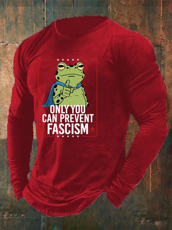 Men's Frog Print Casual T-Shirt