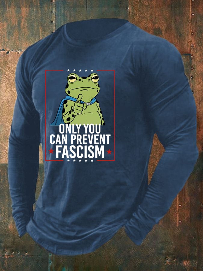 Men's Frog Print Casual T-Shirt