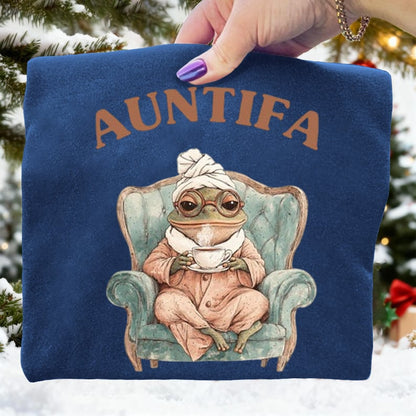 Aunt Tifa Portland Frog Art Print Sweatshirt