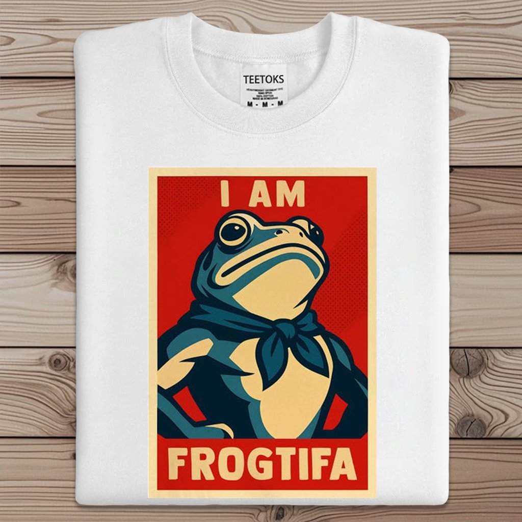 Portland Frog Aunt Tifa I Am Frogtifa Art Print Sweatshirt