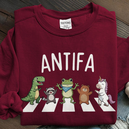 Aunt Tifa Frog Art Printed Sweatshirt