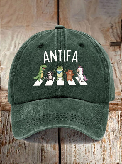 Aunt Tifa Frog Art Printed Cap