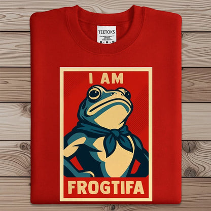 Portland Frog Aunt Tifa I Am Frogtifa Art Print Sweatshirt