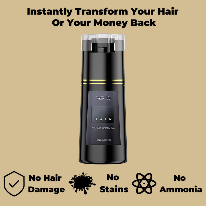 Natural Black Hair Color Shampoo