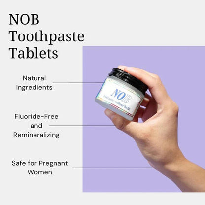 2-in-1 Toothpaste Tablets – Fresh Mint, Travel Jar (62 Ct)