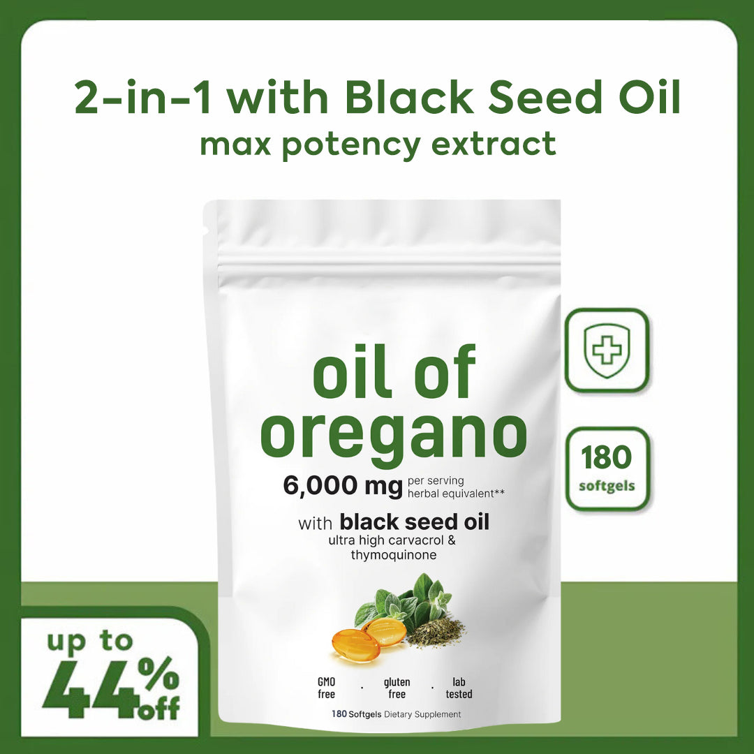 Oregano + Black Seed, Immune Softgels