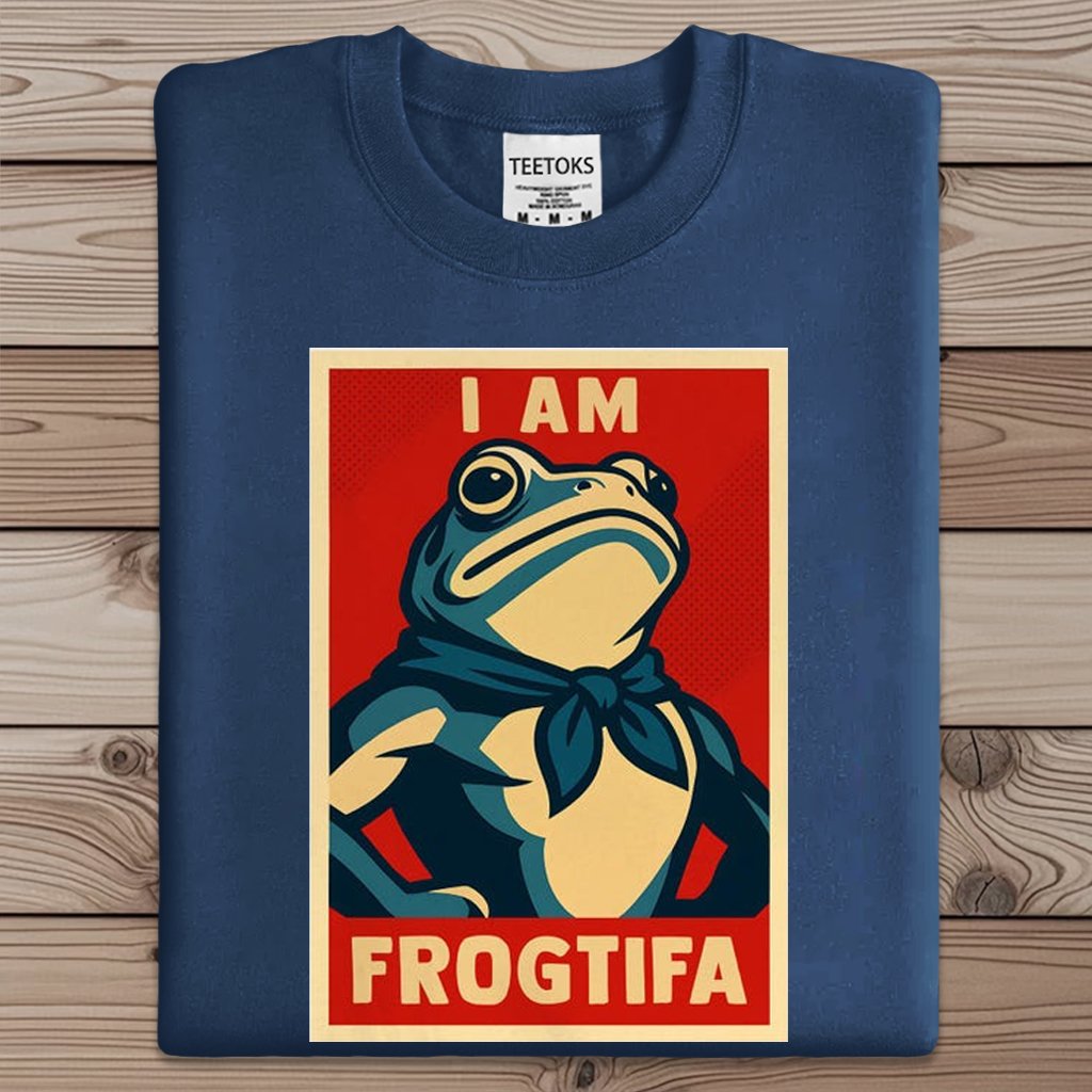 Portland Frog Aunt Tifa I Am Frogtifa Art Print Sweatshirt