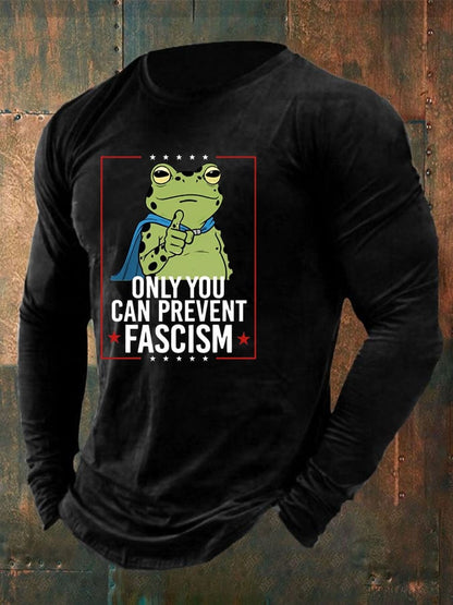 Men's Frog Print Casual T-Shirt