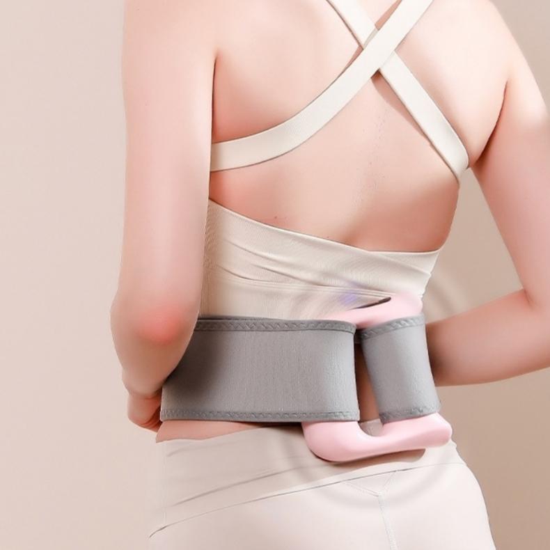 Fascial ring trainer with five adjustable gears and three modes, equipped with Velcro straps, vibration relaxation, and full body training