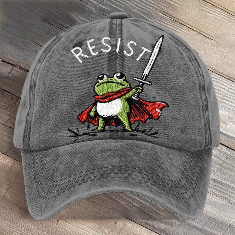 Portland Frog Art Printed Cap