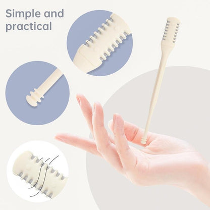 2-in-1 Nasal Hair Cutter,1pcs Double Sided Nasal Hair Cutter,Nostril Hair Remover Tool, 360° Rotating Nose Hair Trimmer with Ear Digger for Men and Women Manual Nose Hair Trimmer pocket knife case