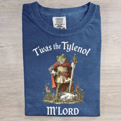 T'was The Tylenol M'lord Frog Art Print T-Shirt