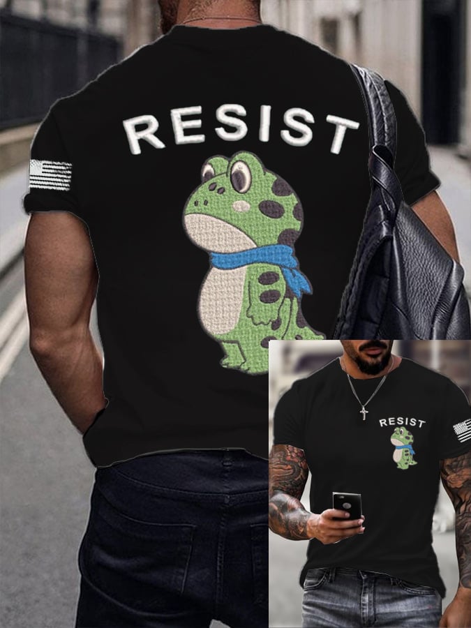 Men's Resist Print short-sleeved T-shirt