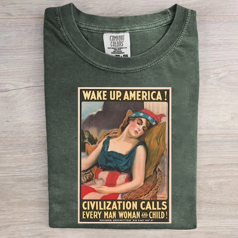 Wake Up Every Man Women Child Frog Aunt Tifa Art Print T-Shirt