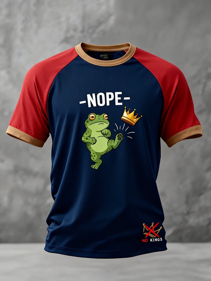 Men's Resis Frog  Print Casual Tee