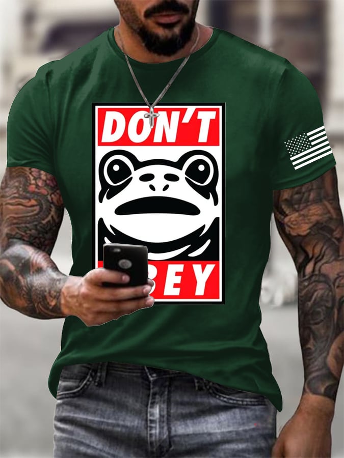 Men's Portland Frog Print T-Shirt