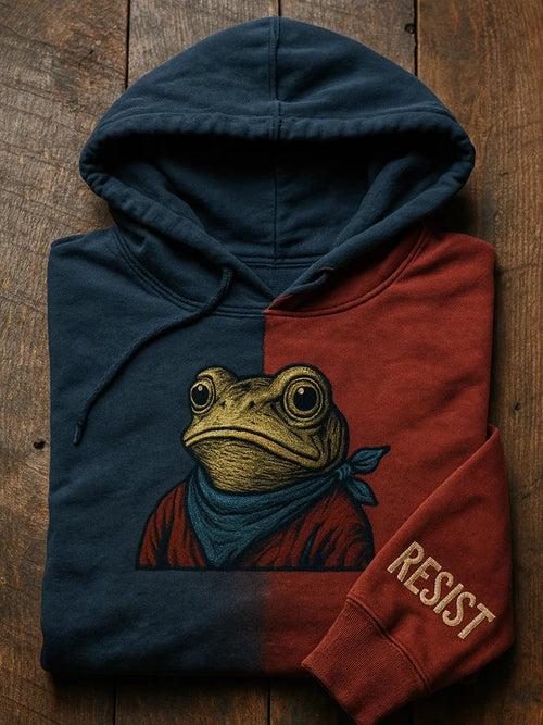 Women's Resist Frog Print Hoodie