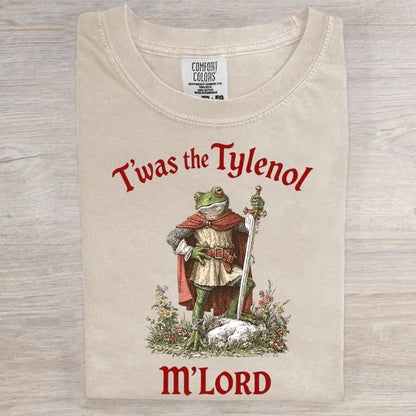 T'was The Tylenol M'lord Frog Art Print T-Shirt