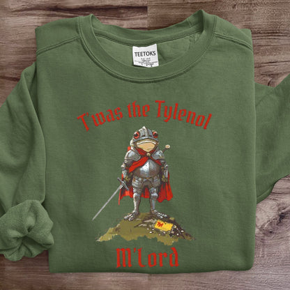 T'was The Tylenol M'lord Frog Art Print Sweatshirt