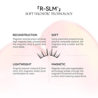 Soft Magnetic Eyelashes All-in-One Box, Reusable