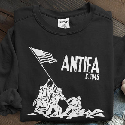 Aunt Tifa Frog Power Art Printed Sweatshirt