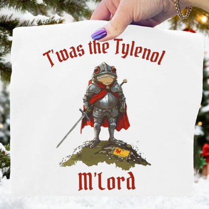 T'was The Tylenol M'lord Frog Art Print Sweatshirt