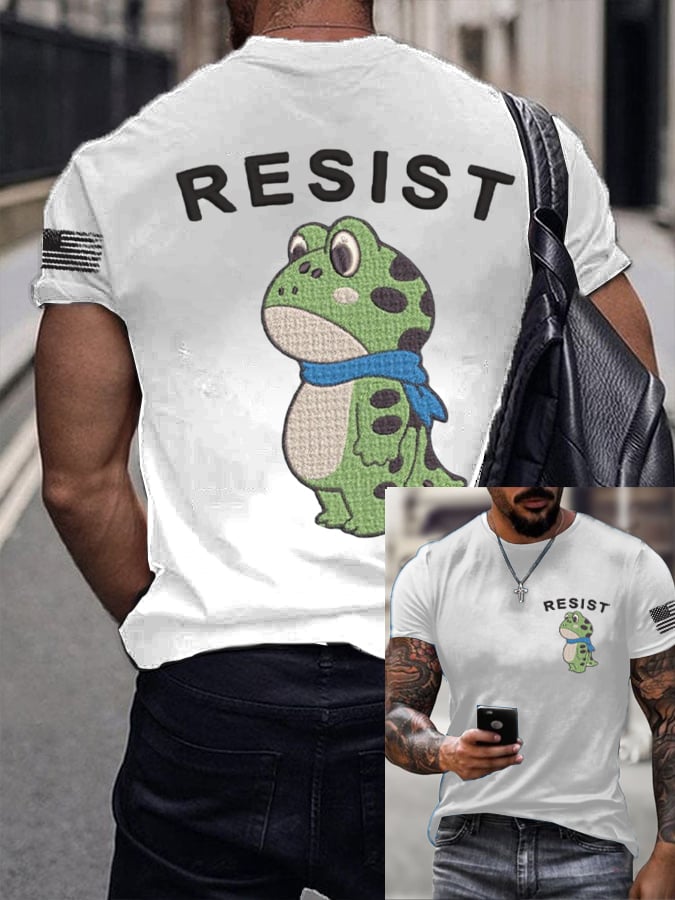 Men's Resist Print short-sleeved T-shirt
