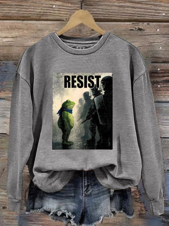 Women's Resist Frog Casual Sweatshirt