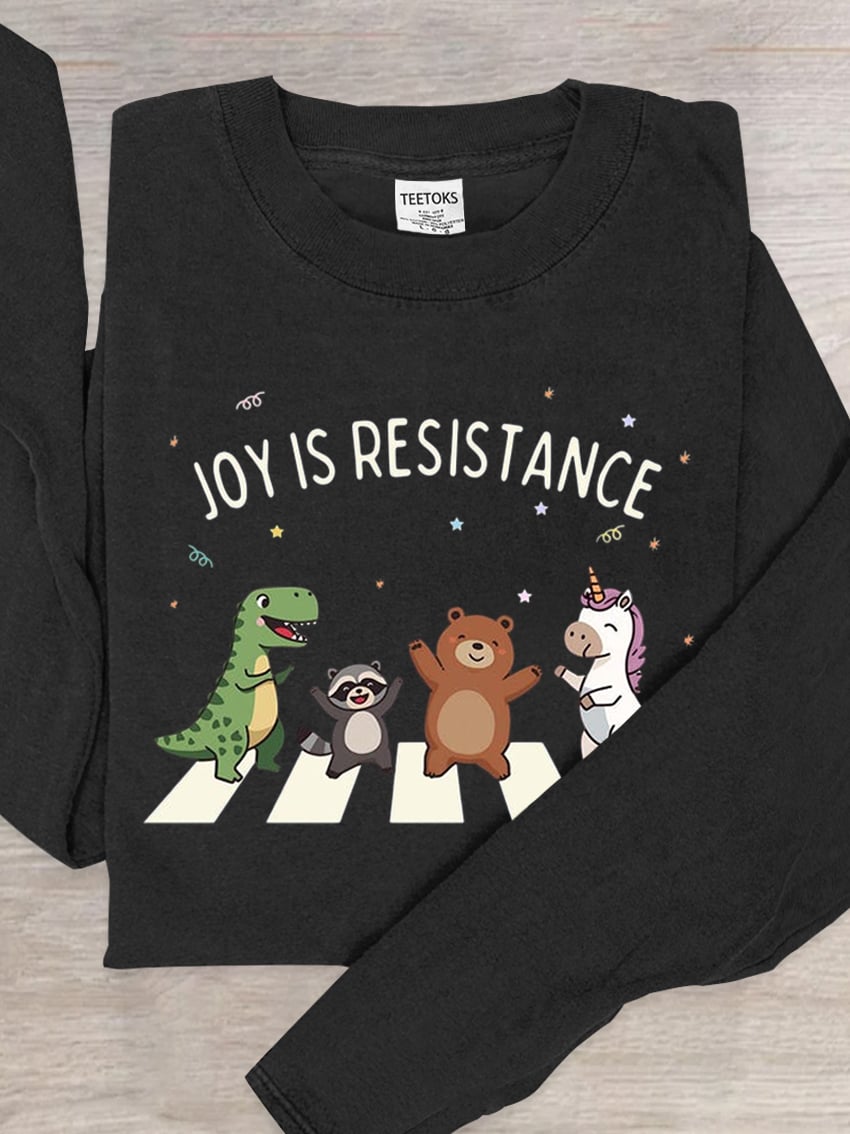 Aunt Tifa Frog Art Print Crew Neck Top