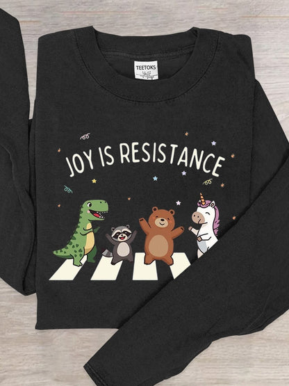 Aunt Tifa Frog Art Print Crew Neck Top