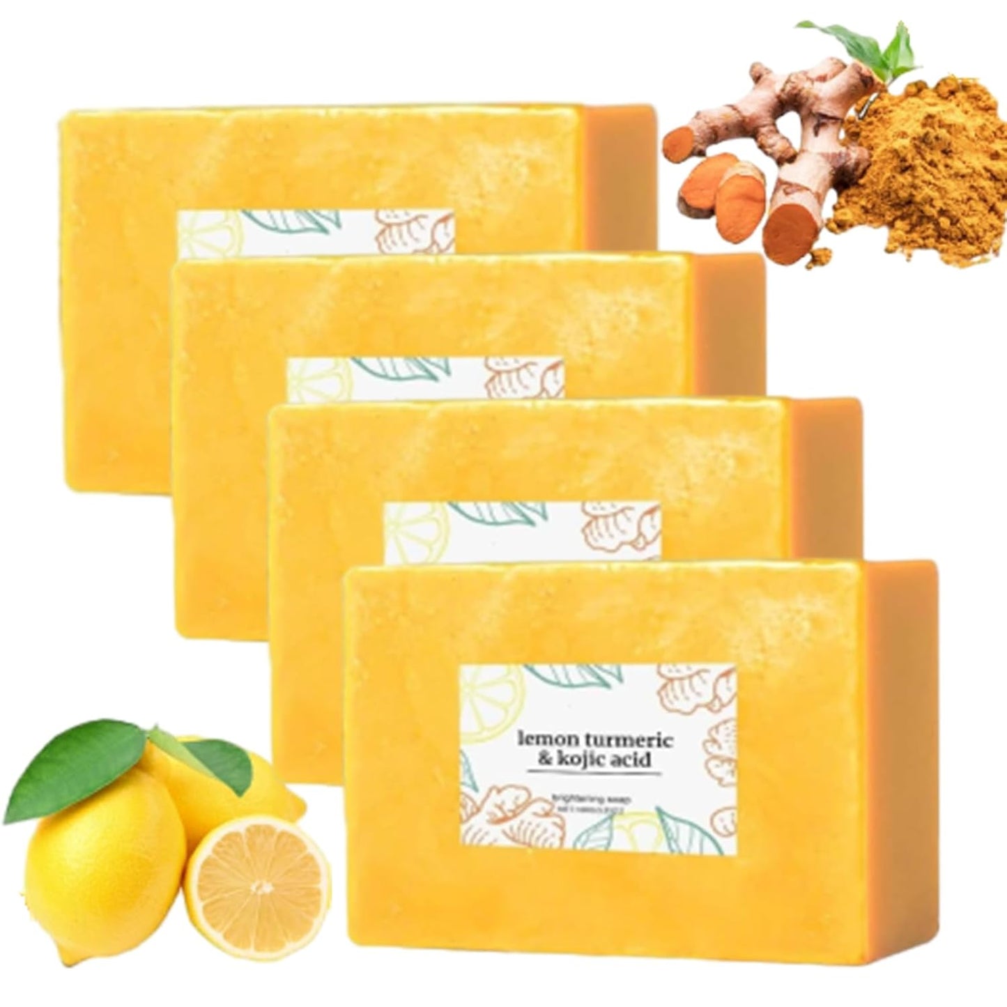 lemon turmeric & kojic acid brightening soap