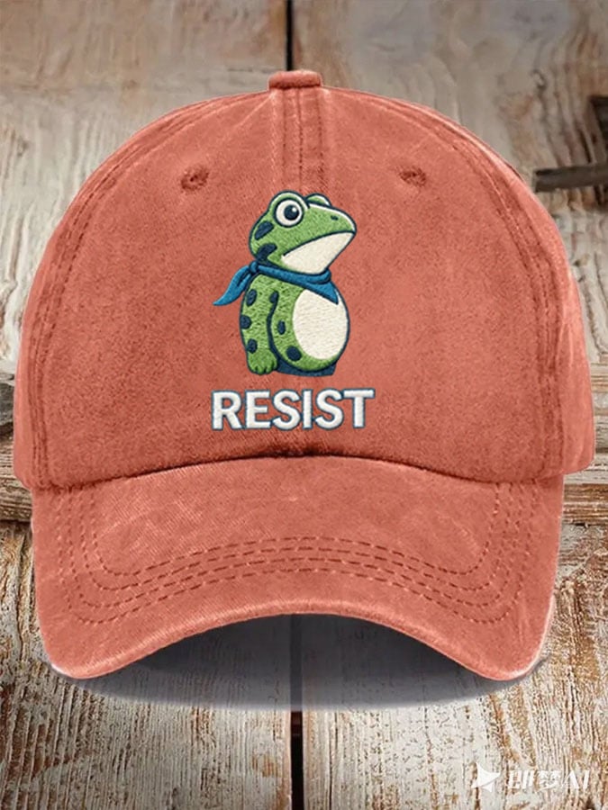 Unisex Resist Frog Baseball Cap