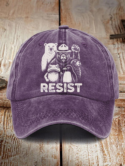 Aunt Tifa Frog Art Printed Cap