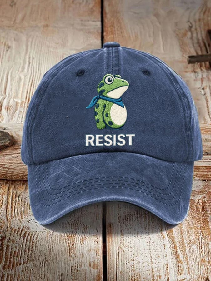 Unisex Resist Frog Baseball Cap