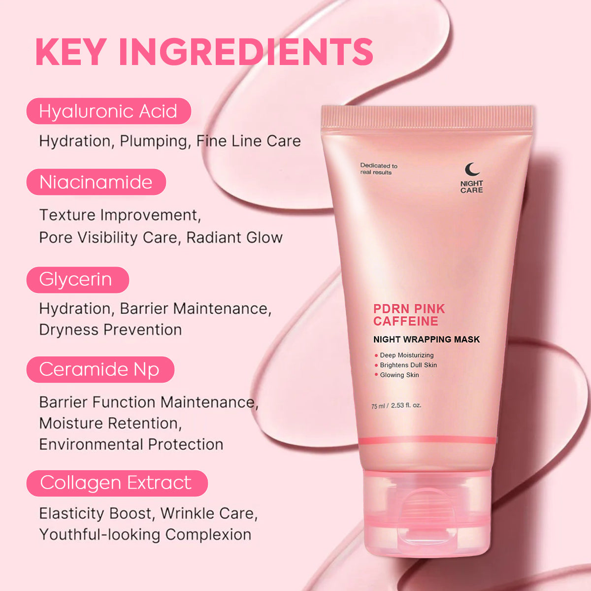 Salmon DNA Caffeine + Collagen Night Mask