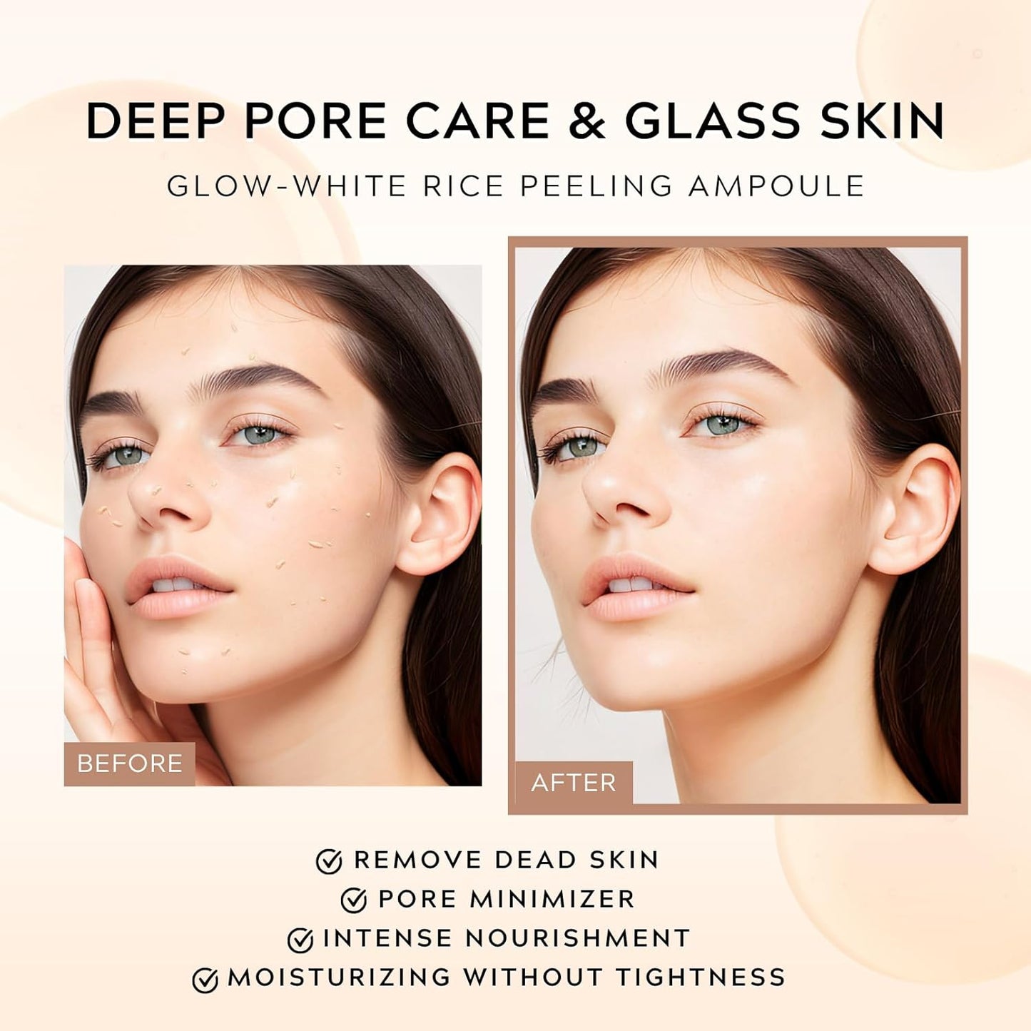 Glowing Rice Ampoule Double Effect Exfoliating Essence🌾