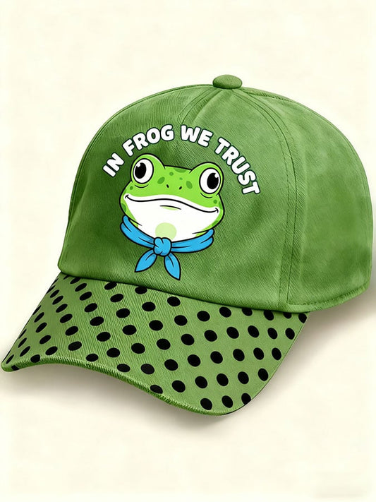Universal Frog IN FROG WE TRUST Print Hat