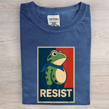 Portland Frog Vintage Washed T-shirt  Art Print T-Shirt