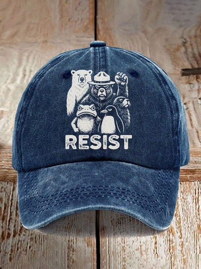 Aunt Tifa Frog Art Printed Cap