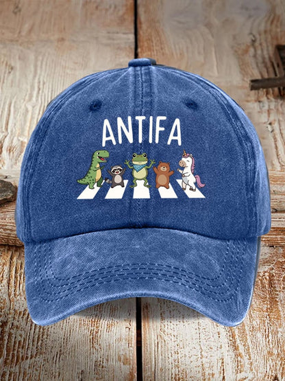 Aunt Tifa Frog Art Printed Cap