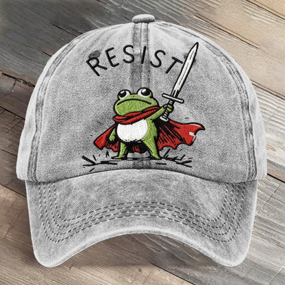 Portland Frog Art Printed Cap