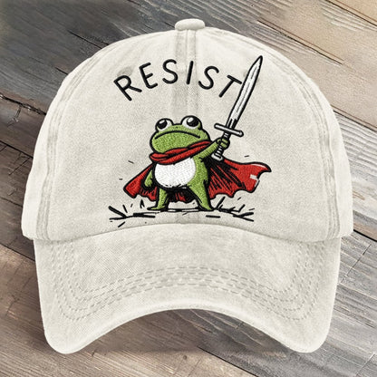 Portland Frog Art Printed Cap