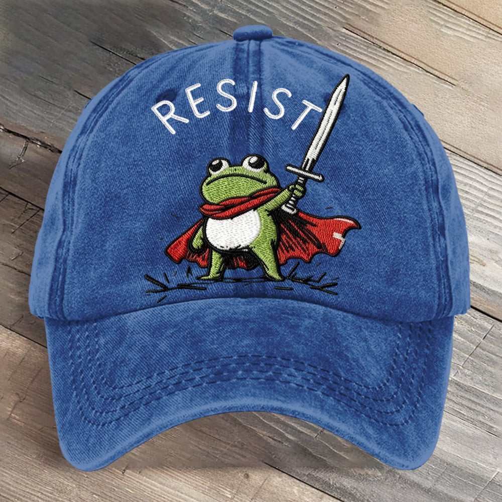 Portland Frog Art Printed Cap