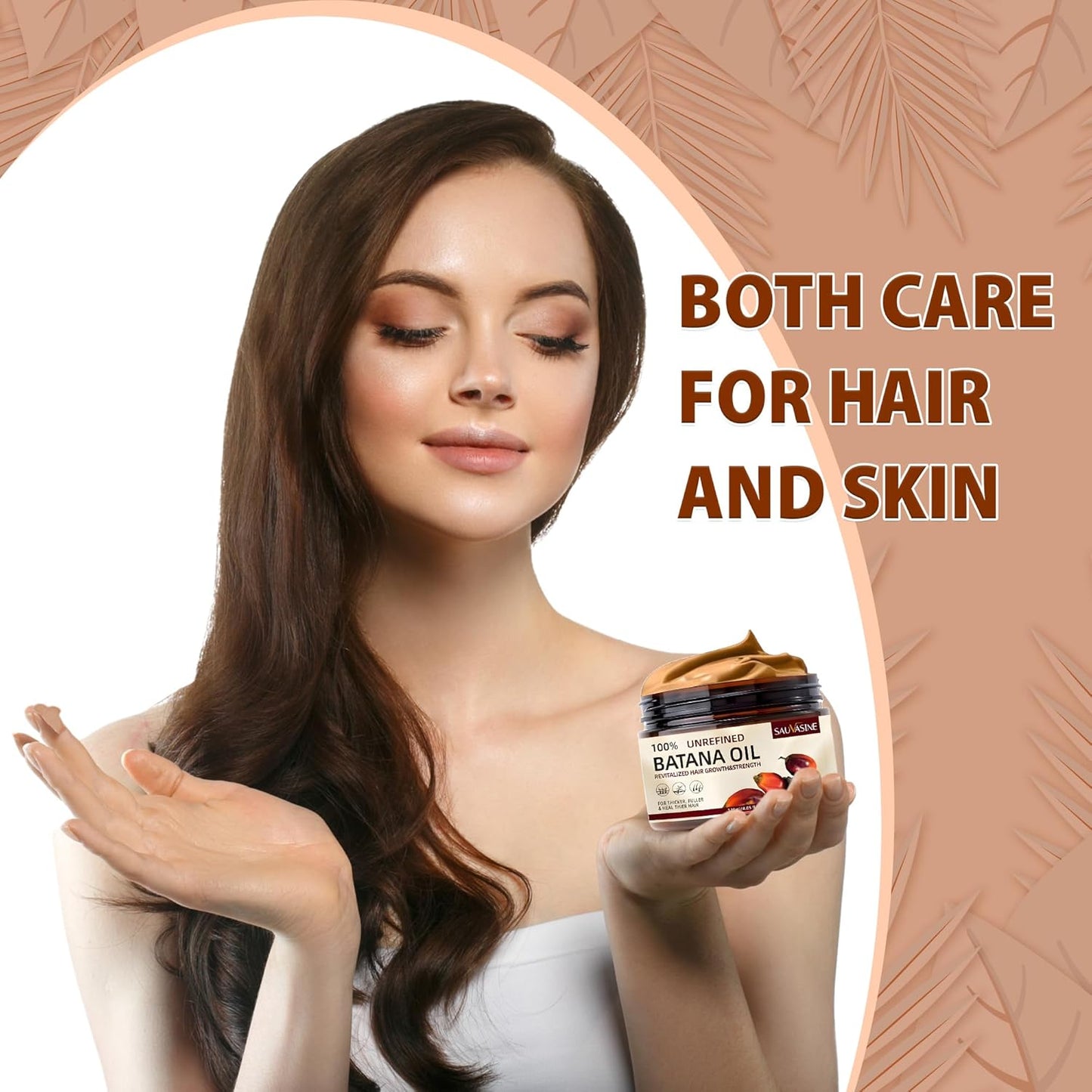 Batana Oil for Hair Growth – 100% Raw, Pure, Organic & Dr. Sebi Batana Oil – Unrefined Hair Treatment from Honduras – Boosts Thickness, Prevents Hair Loss for Men & Women – 4.05 Oz