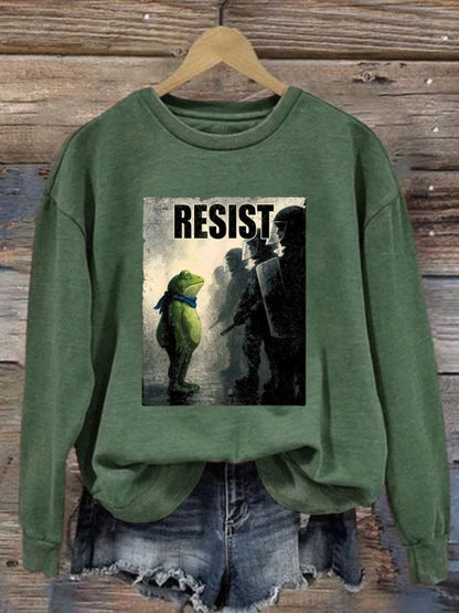 Women's Resist Frog Casual Sweatshirt