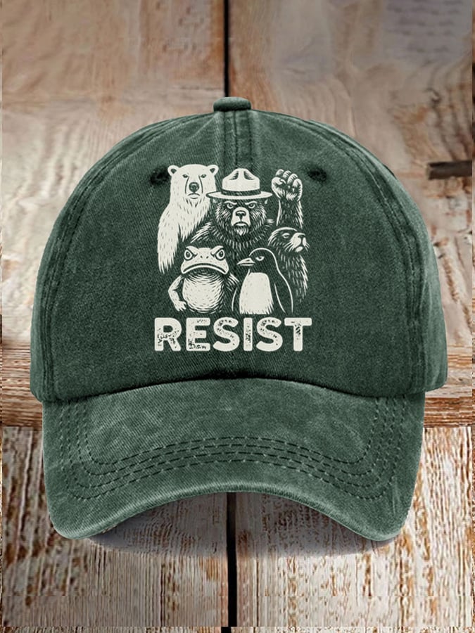 Aunt Tifa Frog Art Printed Cap