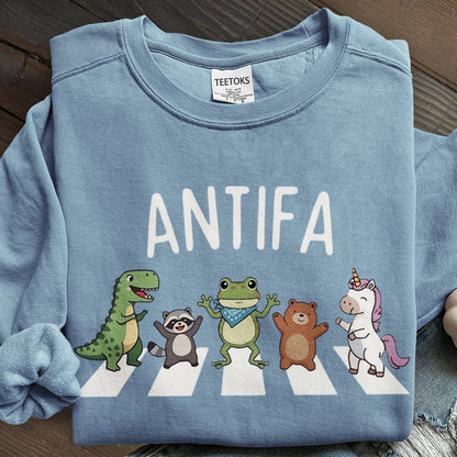 Aunt Tifa Frog Art Printed Sweatshirt