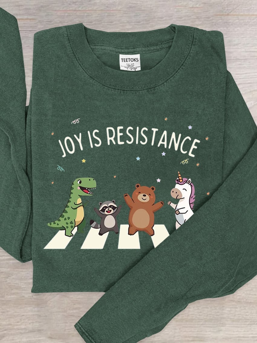 Aunt Tifa Frog Art Print Crew Neck Top