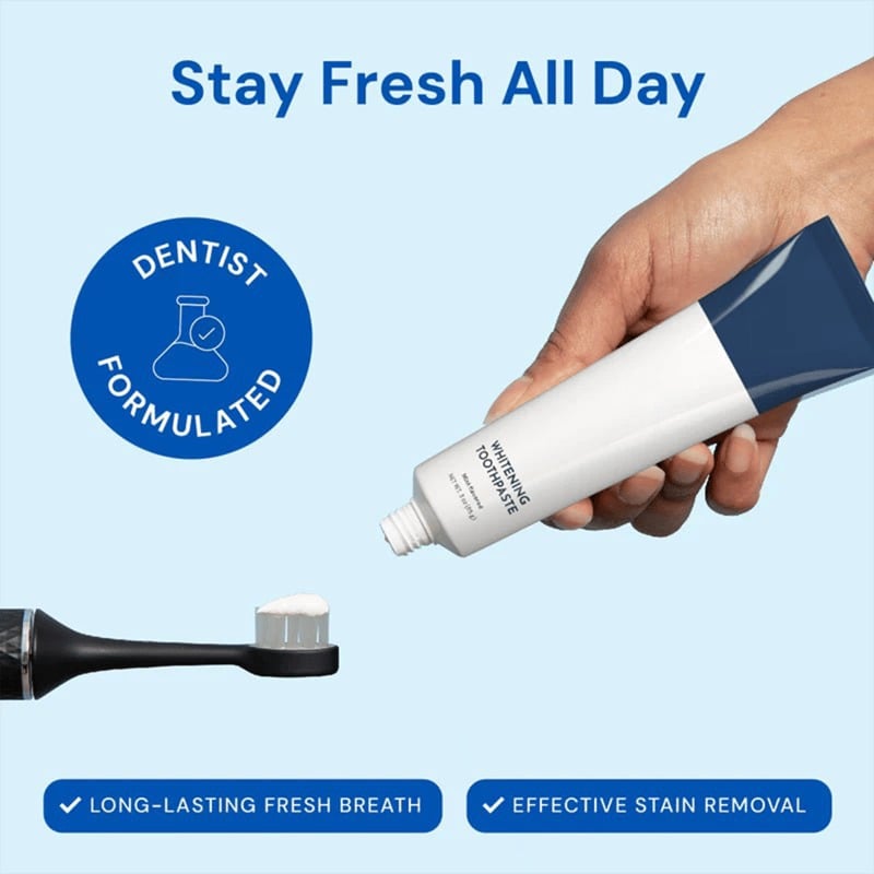 Fluoride-Free Hydroxyapatite Teeth Whitening Toothpaste with Coconut Oil & Xylitol ❄️